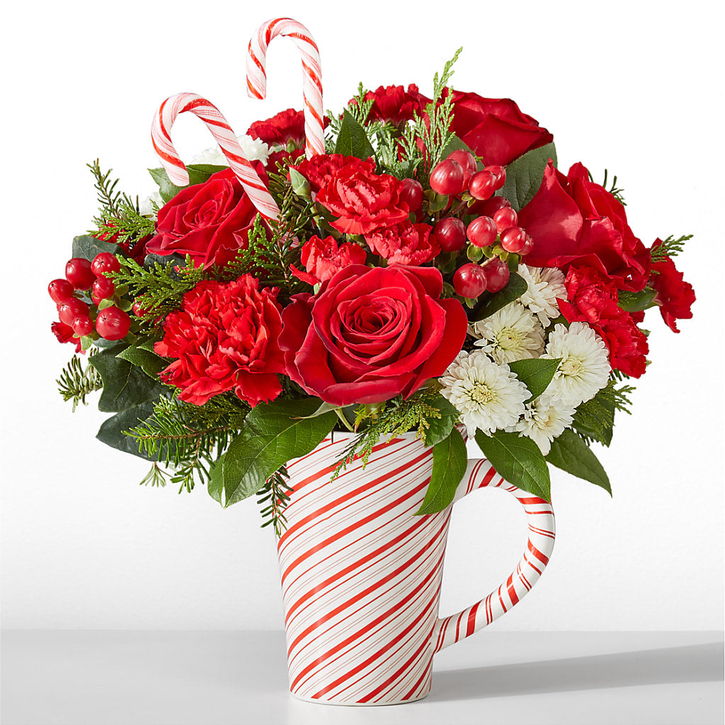 Peppermint Swirl Mug – Atkinson Florist, Thornhill ON