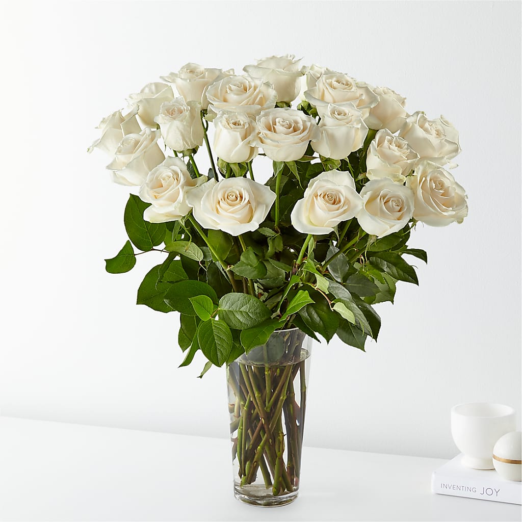 Long Stem White Rose Bouquet – Atkinson Florist, Thornhill ON