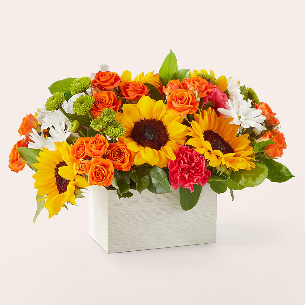 Sun-drenched Blooms Box Bouquet – Atkinson Florist, Thornhill ON