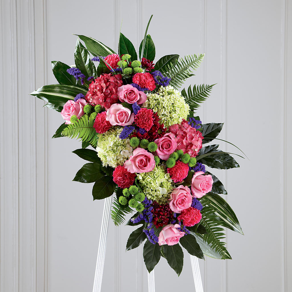 Refreshing Mix Standing Spray – Atkinson Florist, Thornhill ON