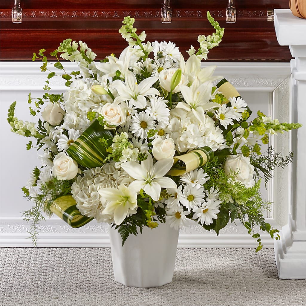 Thoughts of Tranquility Floor Basket – Atkinson Florist, Thornhill ON