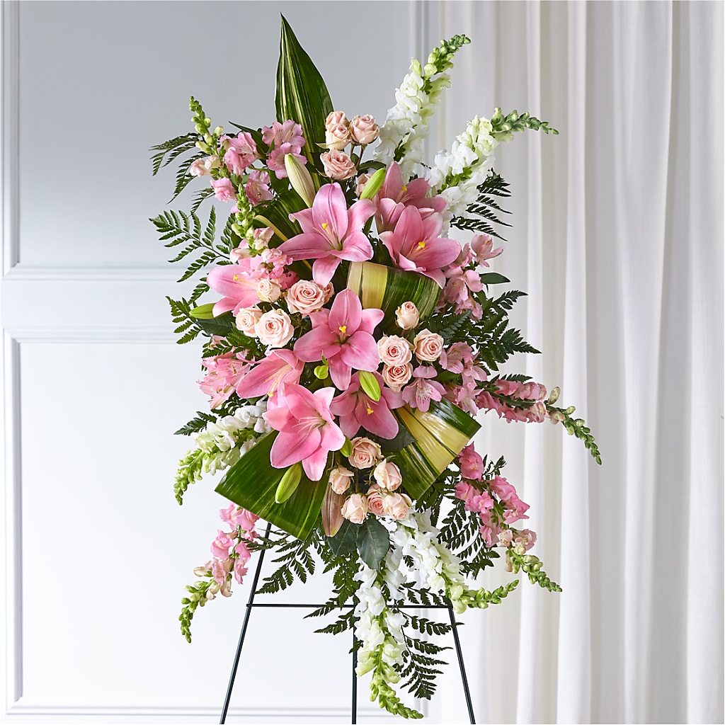 Elegant Embrace Standing Spray – Atkinson Florist, Thornhill ON
