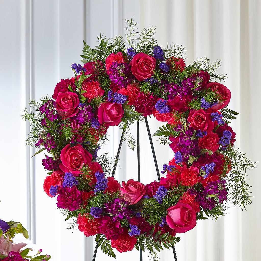Calming Colors Wreath – Atkinson Florist, Thornhill ON