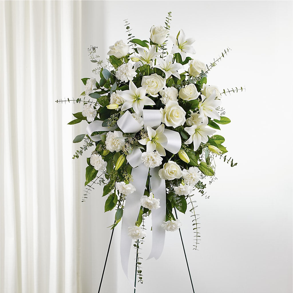 With Care Standing Spray – Atkinson Florist, Thornhill ON