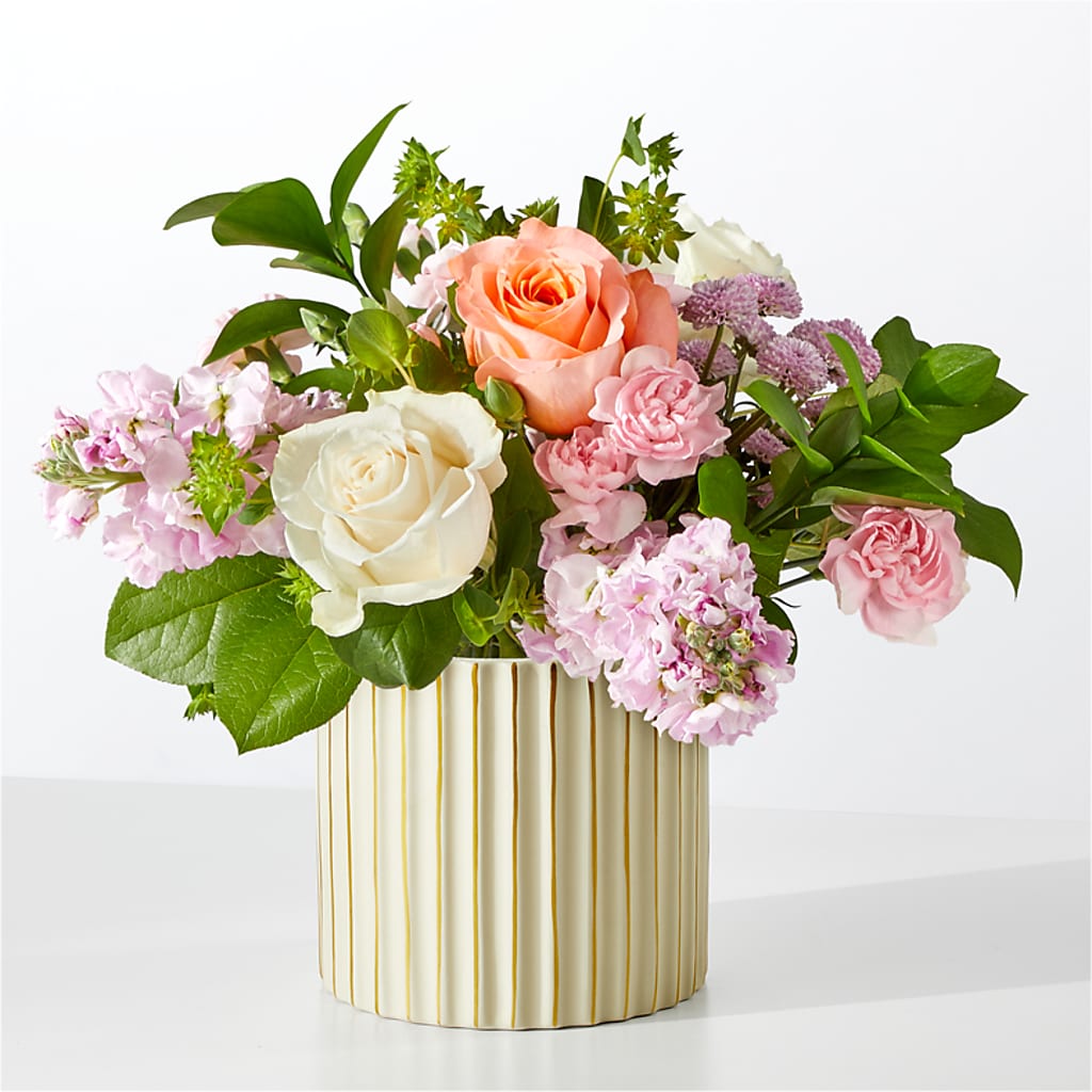French Market Bouquet with Ivory Vase – Atkinson Florist, Thornhill ON