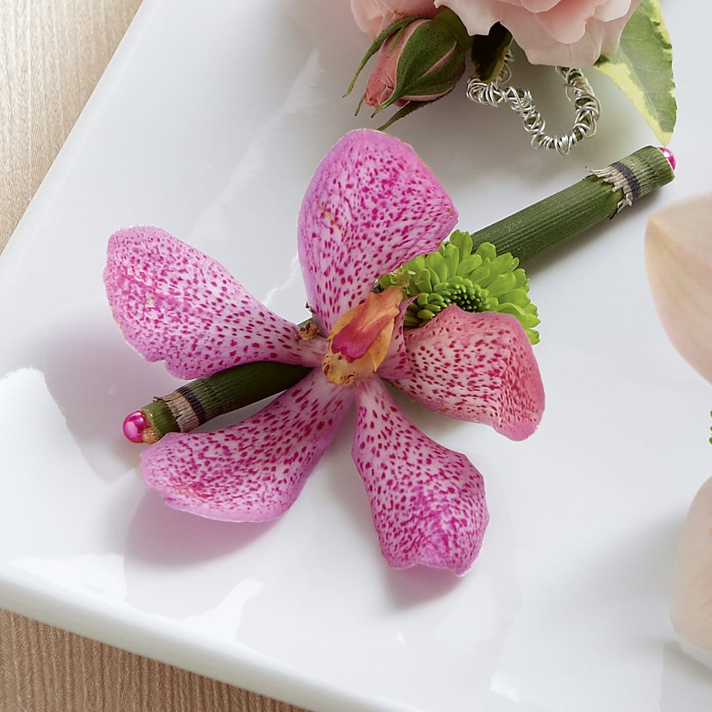 Pink Mokara Boutonniere – Atkinson Florist, Thornhill ON