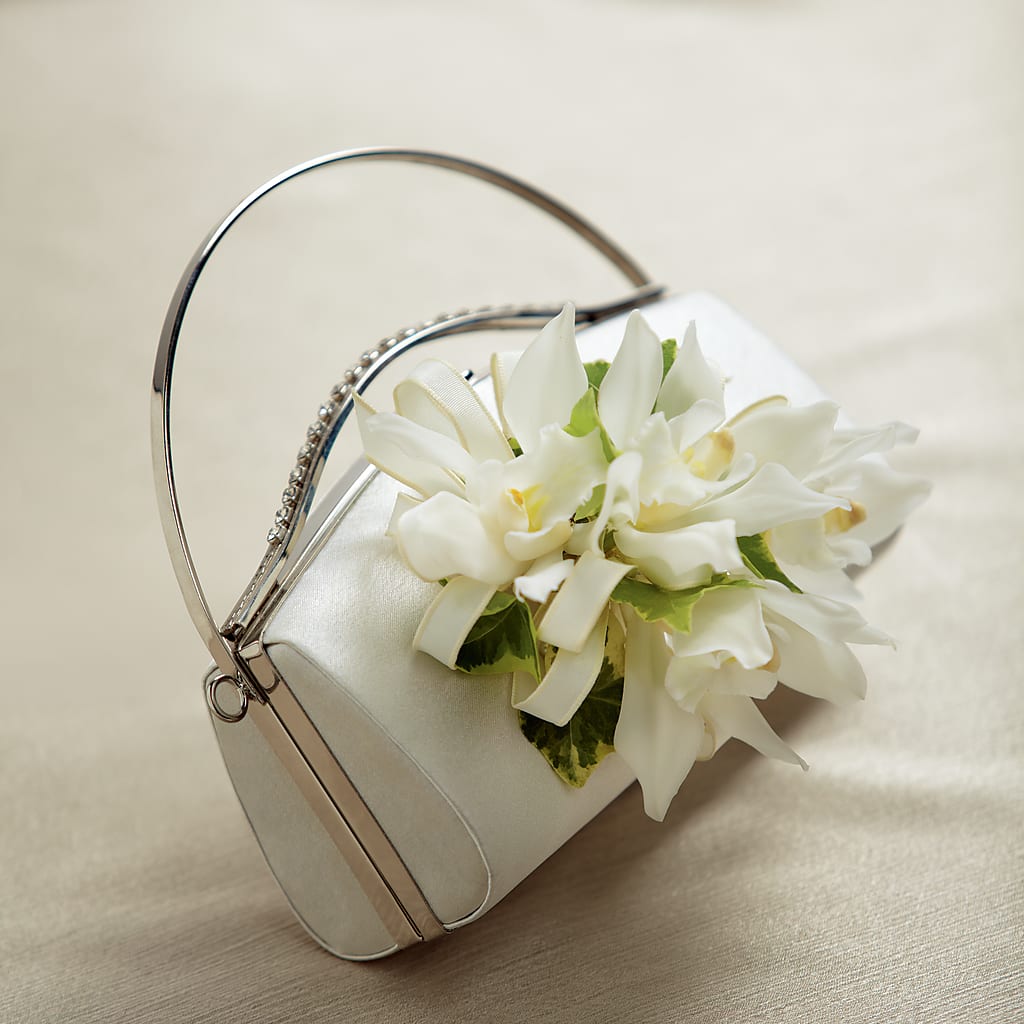 White Purse Decor – Atkinson Florist, Thornhill ON