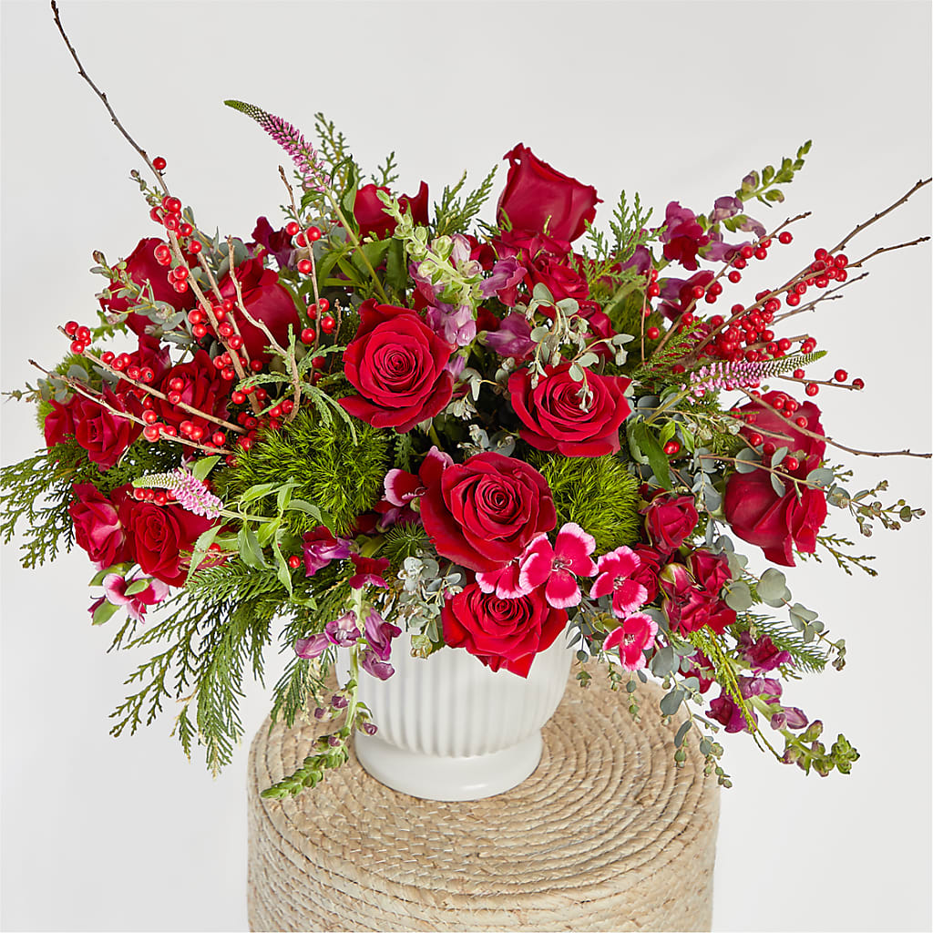 Big Red Bow Bouquet –  Atkinson Florist, Thornhill ON