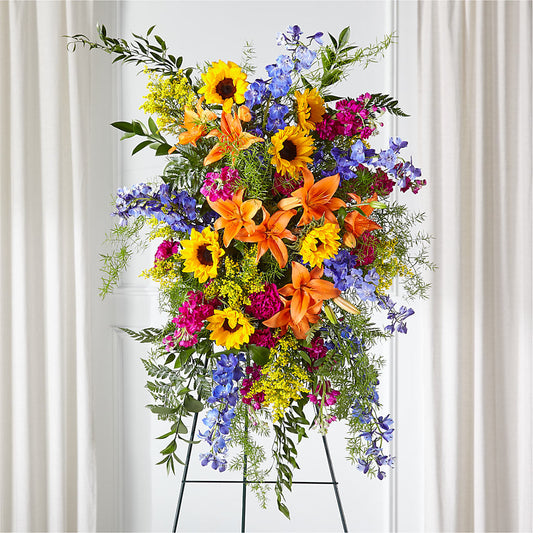 Sunlit Memories Standing Spray (Standard) –  Atkinson Florist, Thornhill ON