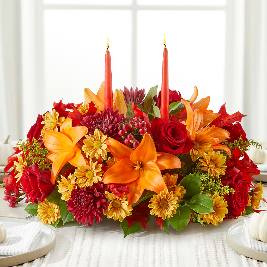 Autumn's Embrace Centerpiece –  Atkinson Florist, Thornhill ON